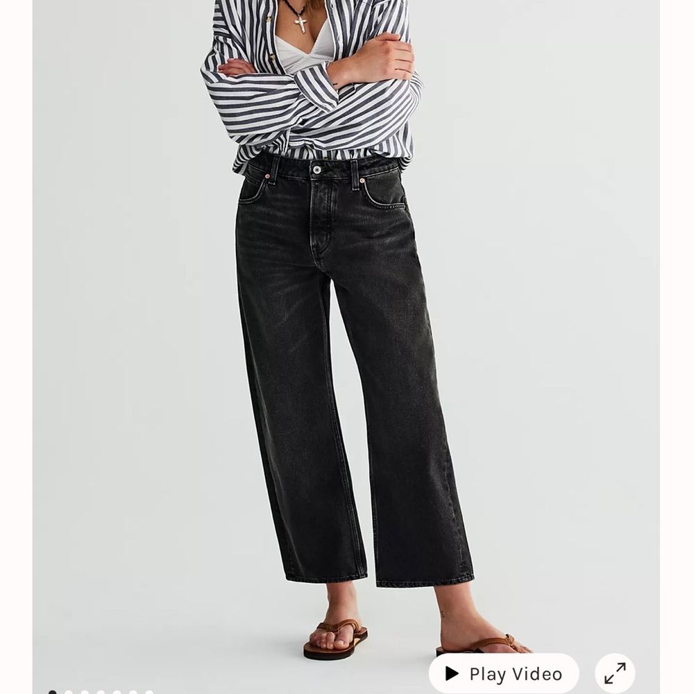 We The Free Deep Trance Dropped Boyfriend Jeans Blk 27
